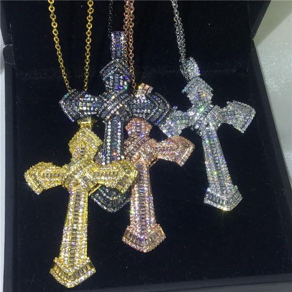 pendants handmade big cross 5a zircon cz 925 sterling silver party wedding pendant with necklaces for women men hiphop jewelry, Black
pendants handmade big cross 5a zircon cz 925 sterling silver party wedding pendant with necklaces for women men hiphop jewelry, Black