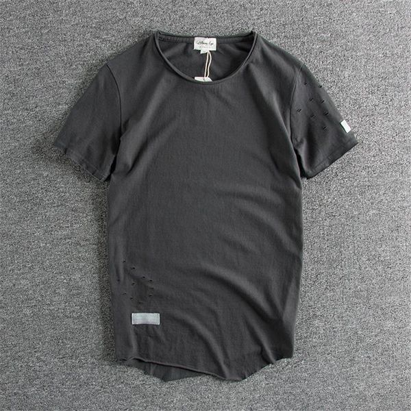 men's t-shirts 1927 men simple vintage comfortable hole streetwear hip hop fashion trendy solid color slim fit youth cotton tees, White;black
men's t-shirts 1927 men simple vintage comfortable hole streetwear hip hop fashion trendy solid color slim fit youth cotton tees, White;black