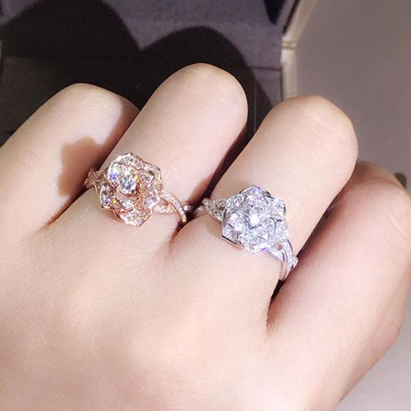 wedding rings fashion elegant women dazzling flower ring cz zircon anniversary delicated crystal engagement, Slivery;golden
wedding rings fashion elegant women dazzling flower ring cz zircon anniversary delicated crystal engagement, Slivery;golden