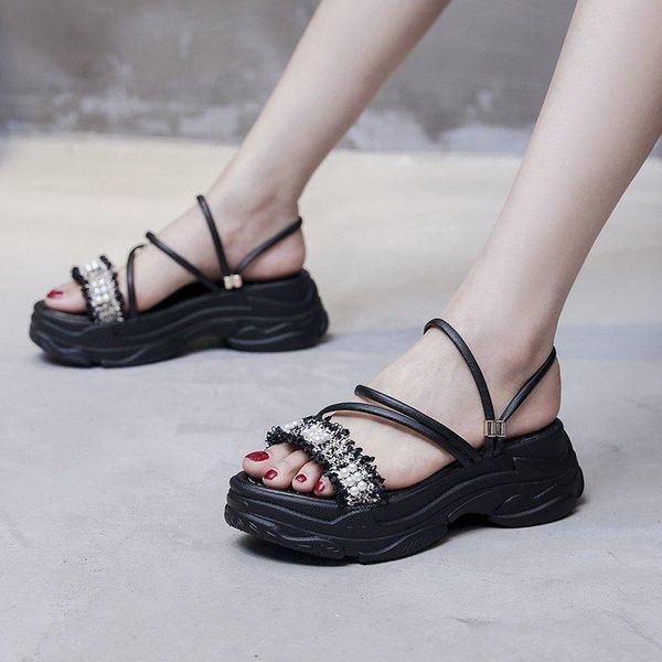 sweet solid women sandals string bead thick bottom flat with summer modern slippers med (3cm-5cm) outside student womans slides, Black
sweet solid women sandals string bead thick bottom flat with summer modern slippers med (3cm-5cm) outside student womans slides, Black
