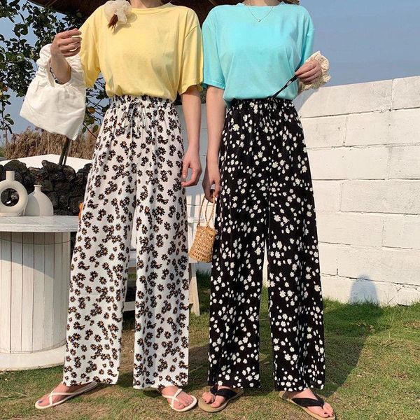 women's pants & capris junelove women summer print floral vintage holiday lady boho elastic high waist wide leg trousers casual plus si, Black;white
women's pants & capris junelove women summer print floral vintage holiday lady boho elastic high waist wide leg trousers casual plus si, Black;white