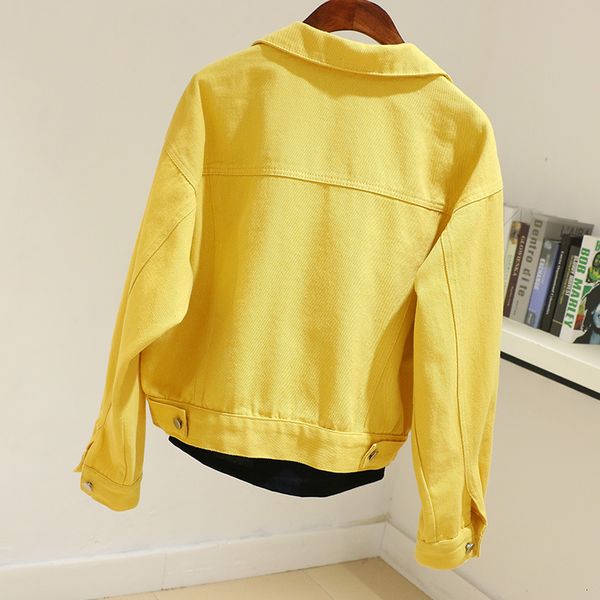 korean fashion yellow denim jacket women harajuku loose short outwear chaqueta mujer pocket bat sleeve casual jeans coat female z6u4, Black;brown
korean fashion yellow denim jacket women harajuku loose short outwear chaqueta mujer pocket bat sleeve casual jeans coat female z6u4, Black;brown
