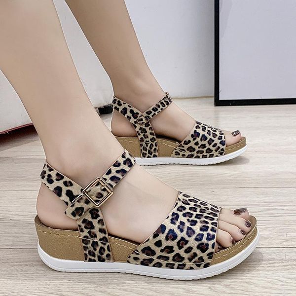 dress shoes leopard wedge sandals women summer 2021 comfortable platform gladiator woman ankle strap sandalias mujer 36-42, Black
dress shoes leopard wedge sandals women summer 2021 comfortable platform gladiator woman ankle strap sandalias mujer 36-42, Black