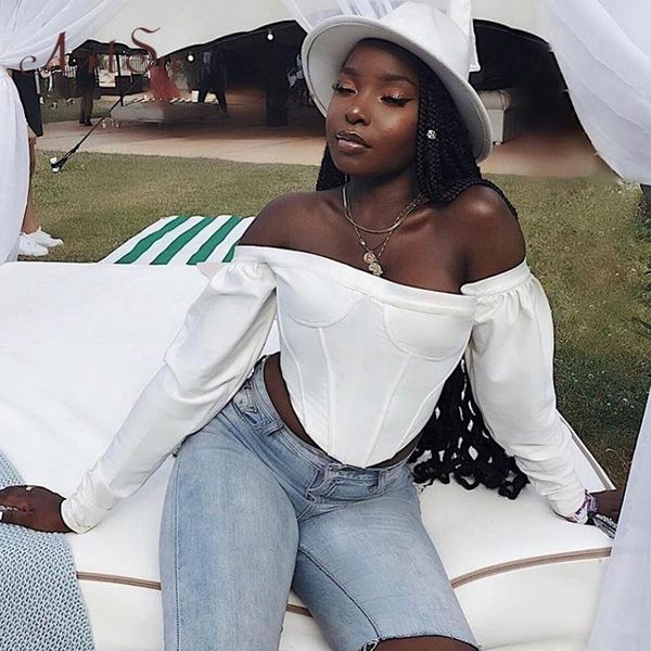 women's blouses & shirts off shoulder blouse women white crop ladies shirt slash neck streetwear autumn 2021 clothes asbl60389
women's blouses & shirts off shoulder blouse women white crop ladies shirt slash neck streetwear autumn 2021 clothes asbl60389