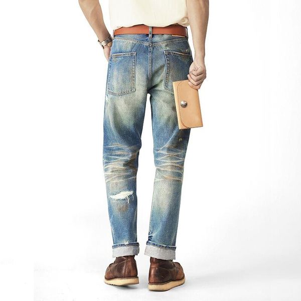 men's jeans casual wash straight fit, Blue
men's jeans casual wash straight fit, Blue