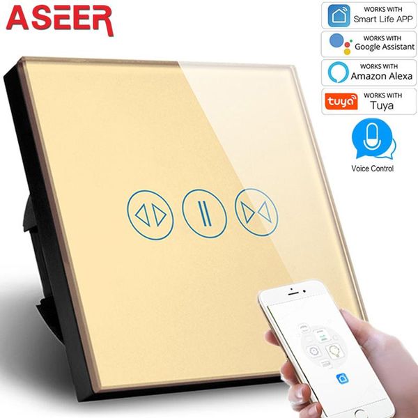 smart home control aseer,smart life tuya wifi curtain switch for electric blind roller shutter,compatible alexa,google voice
smart home control aseer,smart life tuya wifi curtain switch for electric blind roller shutter,compatible alexa,google voice