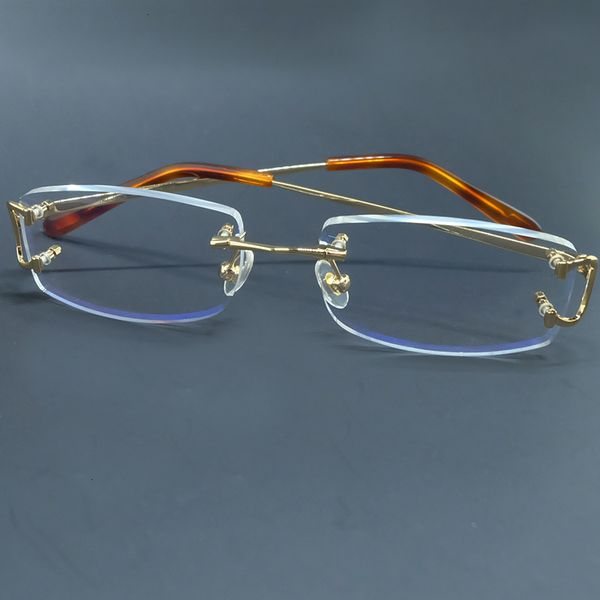 designer 2021 new eyeglasses frame rimless men and women rectangle transparent clear eye glasses prescription eyewear 40gs ntrv, White;black
designer 2021 new eyeglasses frame rimless men and women rectangle transparent clear eye glasses prescription eyewear 40gs ntrv, White;black