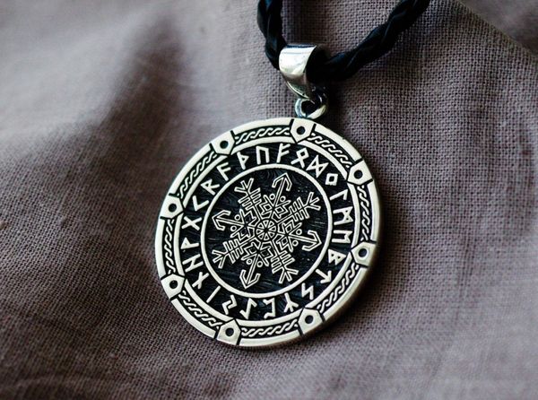 jewelry double sided viking odin luna rune pendant necklace long sweater chain, Silver
jewelry double sided viking odin luna rune pendant necklace long sweater chain, Silver