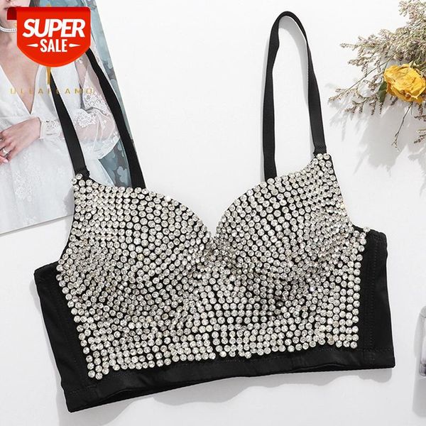 High Waist Gorgeous Rhinestone Women Corset Camis Party Beading Crop Top Sexy Lady Bra Stage Clothes Streetwear Sequins Top Vest #FR2a, White
High Waist Gorgeous Rhinestone Women Corset Camis Party Beading Crop Top Sexy Lady Bra Stage Clothes Streetwear Sequins Top Vest #FR2a, White