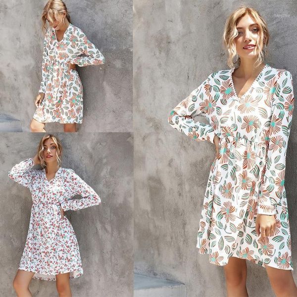 casual dresses women long sleeve v neck dress printed autumn summer loose midi sundress, Black;gray
casual dresses women long sleeve v neck dress printed autumn summer loose midi sundress, Black;gray