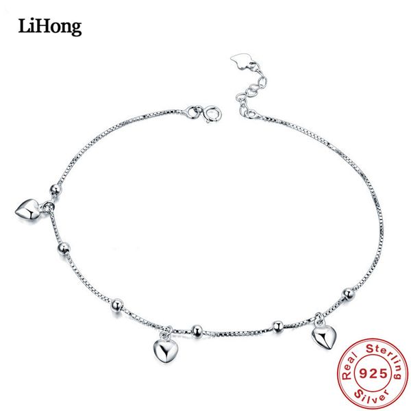 925 woman heart pendant 100% 925 sterling silver anklet summer fashion jewelry, Red;blue
925 woman heart pendant 100% 925 sterling silver anklet summer fashion jewelry, Red;blue