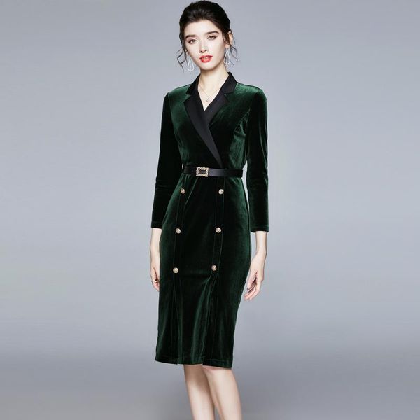 casual dresses zuoman women winter elegant blazer dress festa vintage office party robe femme designer velvet pencil vestidos, Black;gray
casual dresses zuoman women winter elegant blazer dress festa vintage office party robe femme designer velvet pencil vestidos, Black;gray
