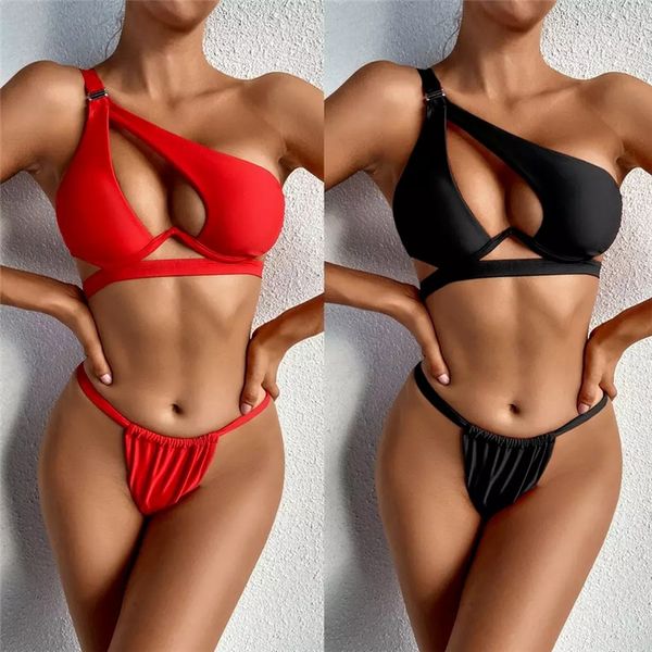 2021 summer new womens swimsuit solid color bandage split swimsuit swimsuit female beachwear underwear panties suit, Black;white
2021 summer new womens swimsuit solid color bandage split swimsuit swimsuit female beachwear underwear panties suit, Black;white