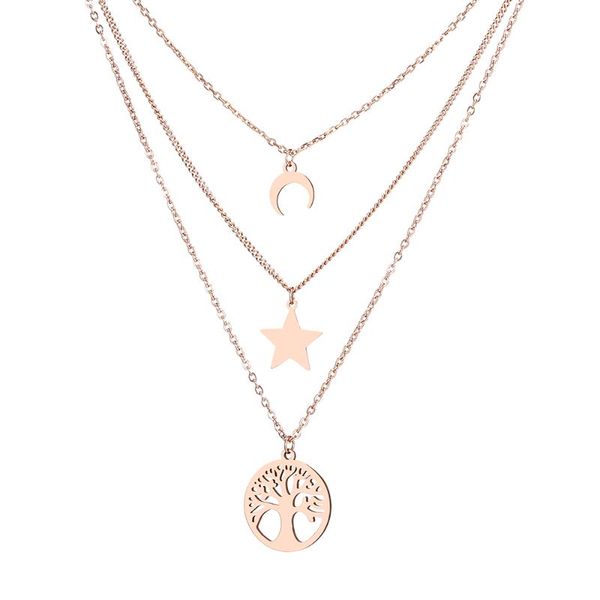 pendant necklaces trendy long tree of life star layered moon necklace chain for woman fashion jewelry accessories gift wholesale 2021, Silver
pendant necklaces trendy long tree of life star layered moon necklace chain for woman fashion jewelry accessories gift wholesale 2021, Silver