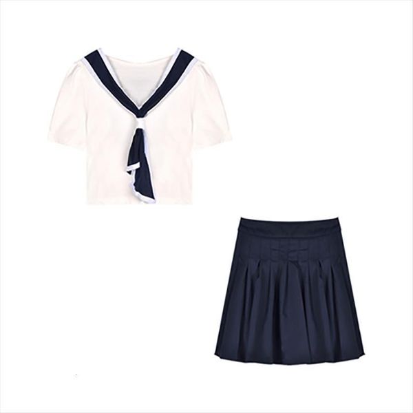 dress suit short women tracksuits navy collar t shirt high waisted pleated skirt summer fashion two piece set show, Gray
dress suit short women tracksuits navy collar t shirt high waisted pleated skirt summer fashion two piece set show, Gray
