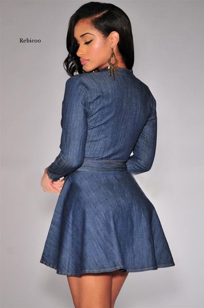 casual dresses retro fashion women long sleeve jeans t shirt denim mini dress plus size s to 3xl, Black;gray
casual dresses retro fashion women long sleeve jeans t shirt denim mini dress plus size s to 3xl, Black;gray