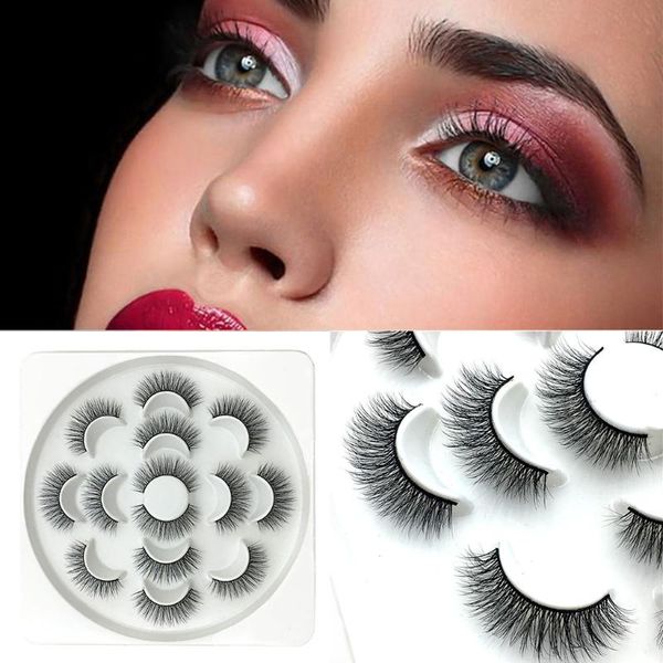 false eyelashes 7 pairs natural 6d mink lashes wispy faux handmade fake eyelash extension party makeup tools 210
false eyelashes 7 pairs natural 6d mink lashes wispy faux handmade fake eyelash extension party makeup tools 210