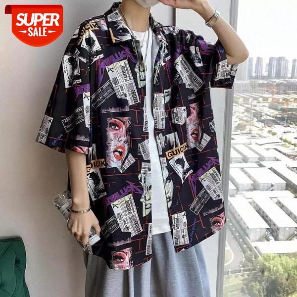 hong kong style shirt men blouses women couple ins plus fat plus size loose casual short-sleeved summer trend handsome #ze9l, White;black
hong kong style shirt men blouses women couple ins plus fat plus size loose casual short-sleeved summer trend handsome #ze9l, White;black