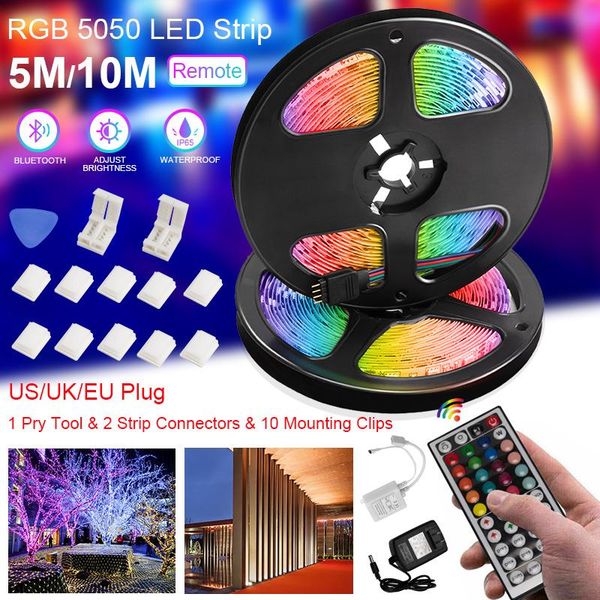 strips 5m/10m rgb led strip light smd tape dc 12v waterproof lamp with remote control us/uk/eu plug
strips 5m/10m rgb led strip light smd tape dc 12v waterproof lamp with remote control us/uk/eu plug