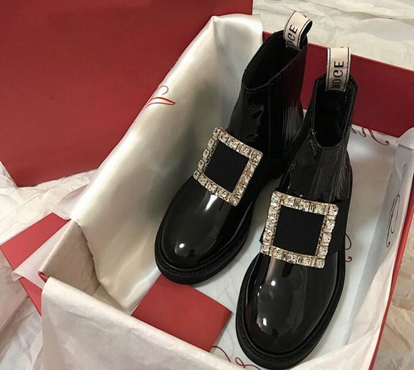 patent leather square buckle rhinestone elastic short boots autumn and winter sleeve chelsea black martin boot round toe single womeny
patent leather square buckle rhinestone elastic short boots autumn and winter sleeve chelsea black martin boot round toe single womeny
