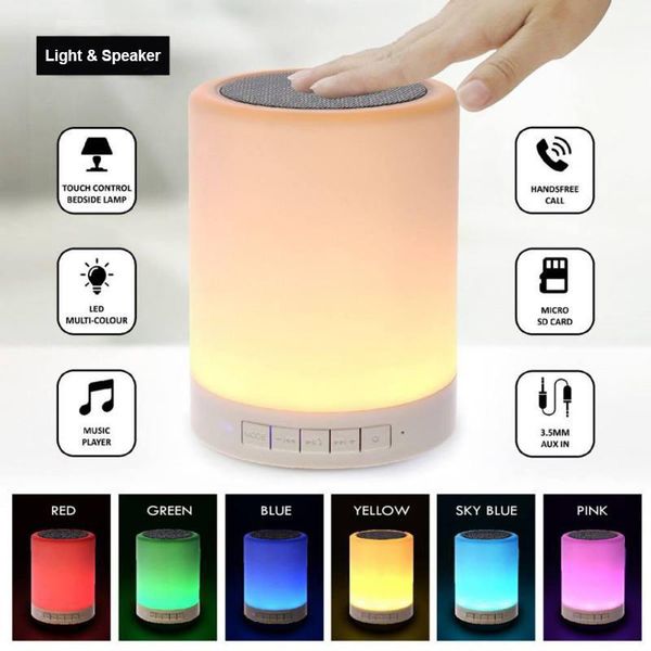 portable speakers wireless bluetooth speaker mini player touch pat light colorful led night bedside table lamp for better sleeps
portable speakers wireless bluetooth speaker mini player touch pat light colorful led night bedside table lamp for better sleeps