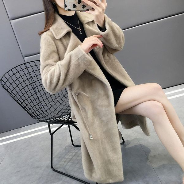 women's wool & blends gold mink velvet coat female warm thicke woolen 2021 winter long sleeve cotton fur parkas, Black
women's wool & blends gold mink velvet coat female warm thicke woolen 2021 winter long sleeve cotton fur parkas, Black