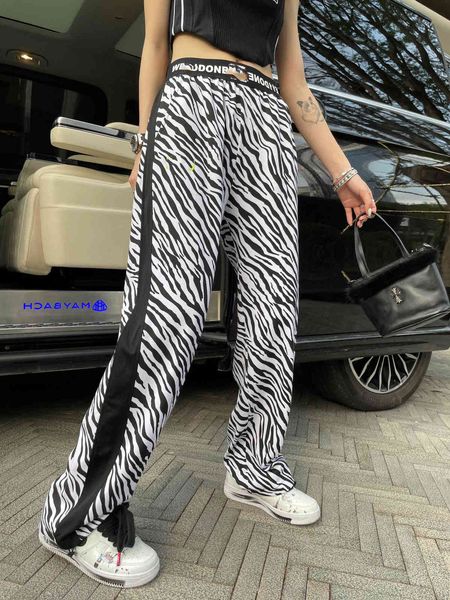 casual pants we11done horse pattern sports leisure wide leg women's high waist hanging feeling well loose straight tube floor length, Black;white
casual pants we11done horse pattern sports leisure wide leg women's high waist hanging feeling well loose straight tube floor length, Black;white