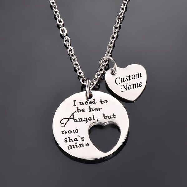 pendant necklaces dad/mom loss memory i used to be his/he angel now he's/she's mine necklace christmas birthday gifts for dadmom, Silver
pendant necklaces dad/mom loss memory i used to be his/he angel now he's/she's mine necklace christmas birthday gifts for dadmom, Silver