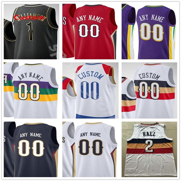 custom printed zion 1 williamson brandon 14 ingram lonzo 2 ball eric 6 bledsoe new men woman kids youth basketball jerseys, Black
custom printed zion 1 williamson brandon 14 ingram lonzo 2 ball eric 6 bledsoe new men woman kids youth basketball jerseys, Black