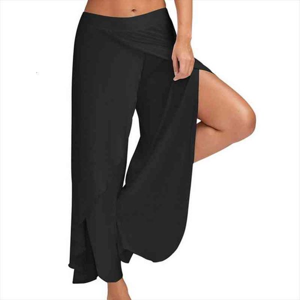 wide leg pants women capris solid loose bloomers fitness dance wear split trousers plus size pants elastic palazzo, Black;white
wide leg pants women capris solid loose bloomers fitness dance wear split trousers plus size pants elastic palazzo, Black;white