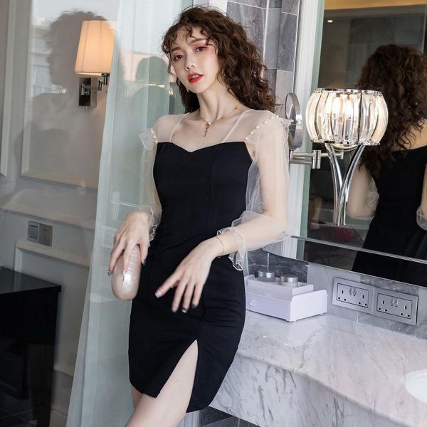 casual dresses women's spring and autumn dress square collar waist slim fit retro temperament mesh patchwork split mini black ml620, Black;gray
casual dresses women's spring and autumn dress square collar waist slim fit retro temperament mesh patchwork split mini black ml620, Black;gray