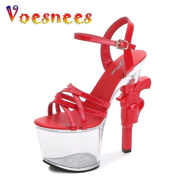 sandals voesnees patent leather women shoes walking show artifact crystal bottom high-heeled pistol heel cross strap summer, Black
sandals voesnees patent leather women shoes walking show artifact crystal bottom high-heeled pistol heel cross strap summer, Black