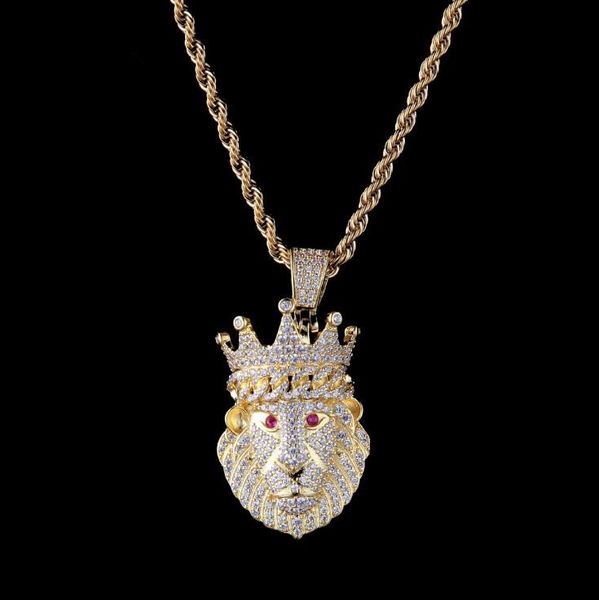 hip hop new crown lion head zircon pendant crown lion real gold plating men and women trend jewelry, Silver
hip hop new crown lion head zircon pendant crown lion real gold plating men and women trend jewelry, Silver
