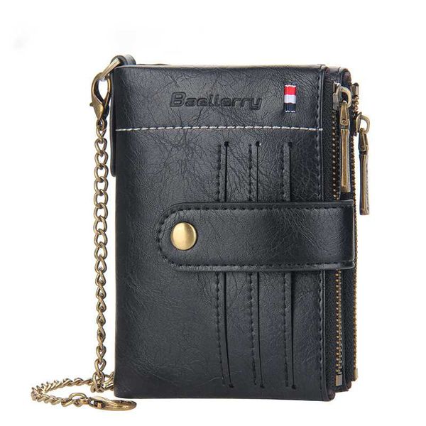 card holders baellerry 2021 short men wallets carteria chain purse pu leather holder male coin d3225, Brown;gray
card holders baellerry 2021 short men wallets carteria chain purse pu leather holder male coin d3225, Brown;gray