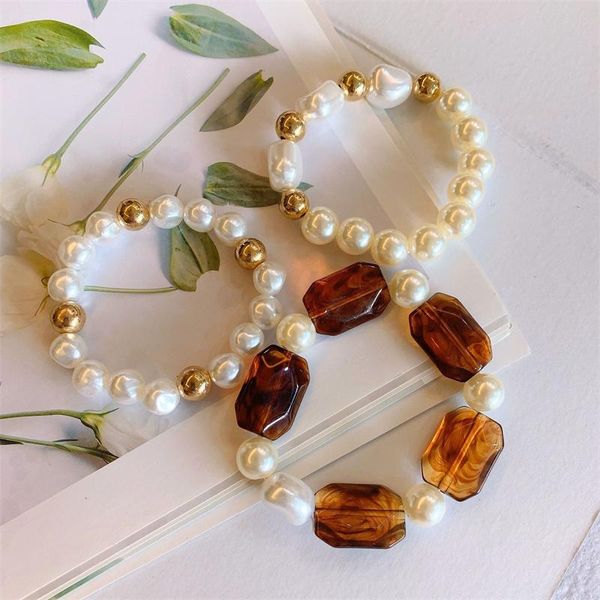 charm bracelets trendy imitate pearl elastic bracelet beaded fashion jewelry for women valentines day gift accessoires femme bijoux, Golden;silver
charm bracelets trendy imitate pearl elastic bracelet beaded fashion jewelry for women valentines day gift accessoires femme bijoux, Golden;silver