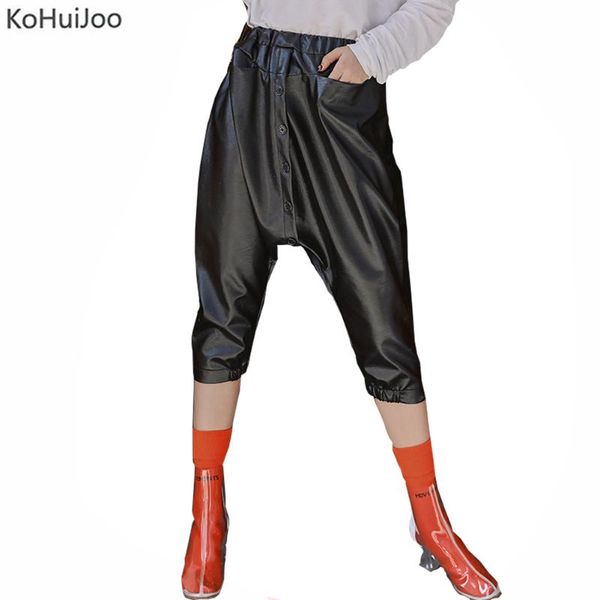 women's pants & capris kohuijoo women harem leather autumn spring england style casual sweat female elastic loose trousers streetwear, Black;white
women's pants & capris kohuijoo women harem leather autumn spring england style casual sweat female elastic loose trousers streetwear, Black;white