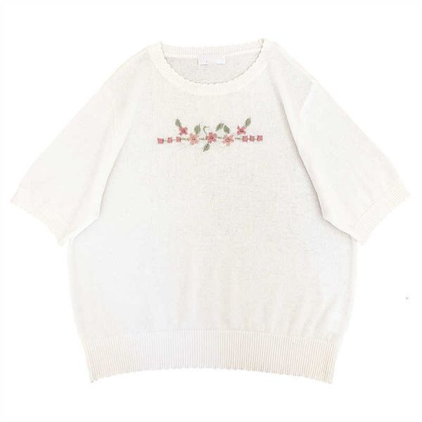 women's sweaters vintage floral embroidery short sleeve women jumper retro cute girls white knitted female korean fashion pul, White;black
women's sweaters vintage floral embroidery short sleeve women jumper retro cute girls white knitted female korean fashion pul, White;black