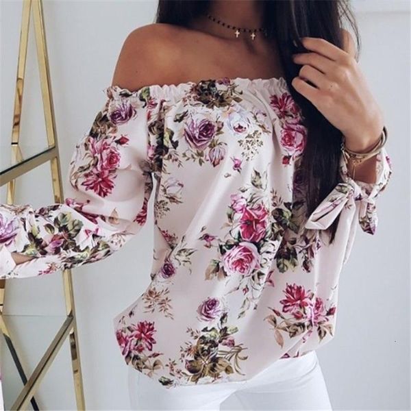 women off shoulder elegant floral shirt casual blouse fashion summer long sleeve shirt harajuku printed blusa feminina, White
women off shoulder elegant floral shirt casual blouse fashion summer long sleeve shirt harajuku printed blusa feminina, White