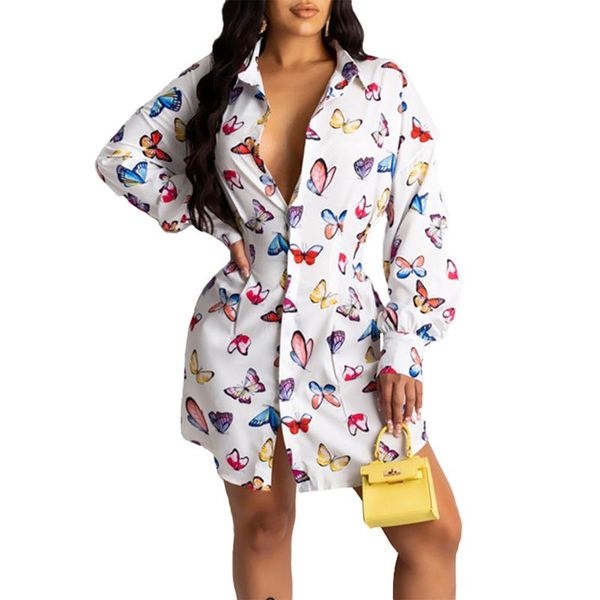 casual dresses butterfly print shirt dress women 2021 autumn long sleeve mini streetwear fashion loose blouse vestido, Black;gray
casual dresses butterfly print shirt dress women 2021 autumn long sleeve mini streetwear fashion loose blouse vestido, Black;gray