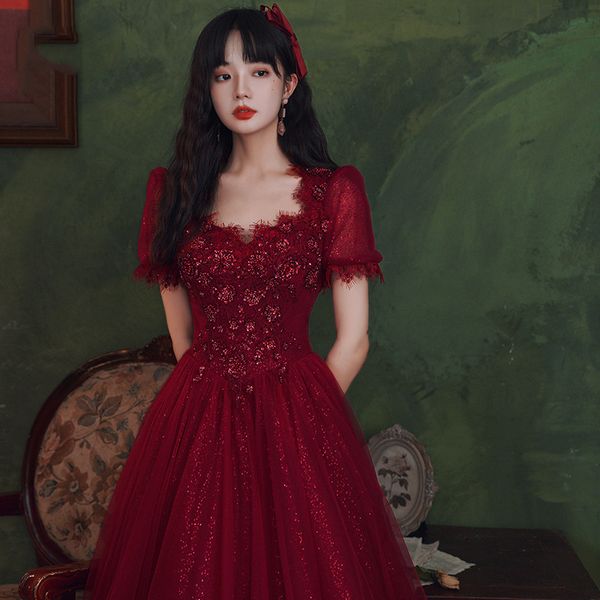 vintage chic sweetheart collar ball gown pageant party gown beading sequins backless bandage slim evening dress toast dress, Black;red
vintage chic sweetheart collar ball gown pageant party gown beading sequins backless bandage slim evening dress toast dress, Black;red