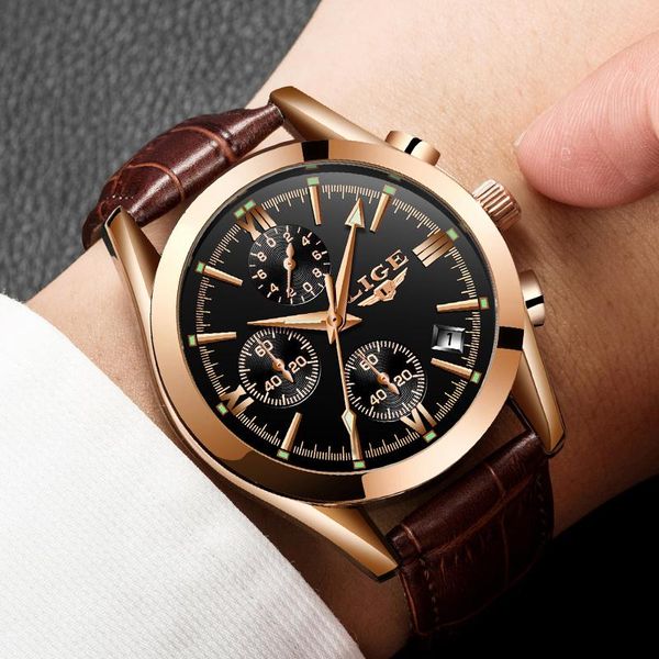 wristwatches 2021 fashion mens watches military quartz watch premium leather waterproof sport chronograph men, Slivery;brown
wristwatches 2021 fashion mens watches military quartz watch premium leather waterproof sport chronograph men, Slivery;brown