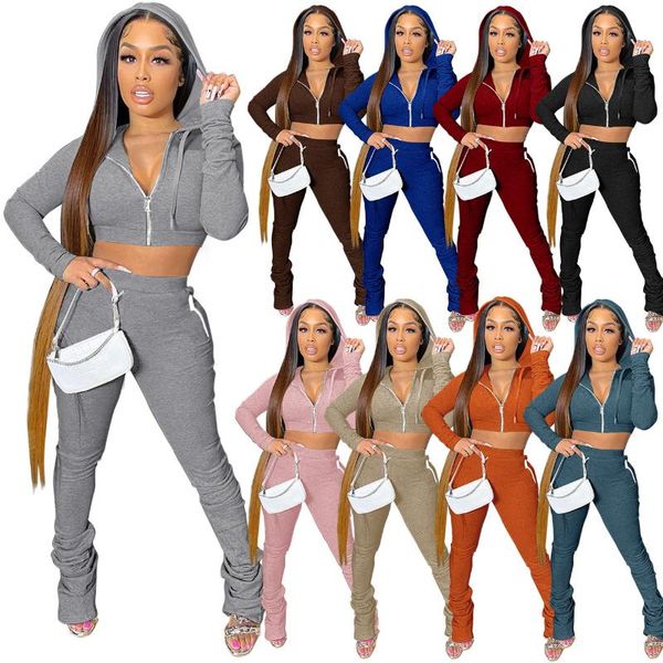 women's two piece pants casual women tracksuit set solid color sportsuit matching suit zipper coat and long pannts, White
women's two piece pants casual women tracksuit set solid color sportsuit matching suit zipper coat and long pannts, White