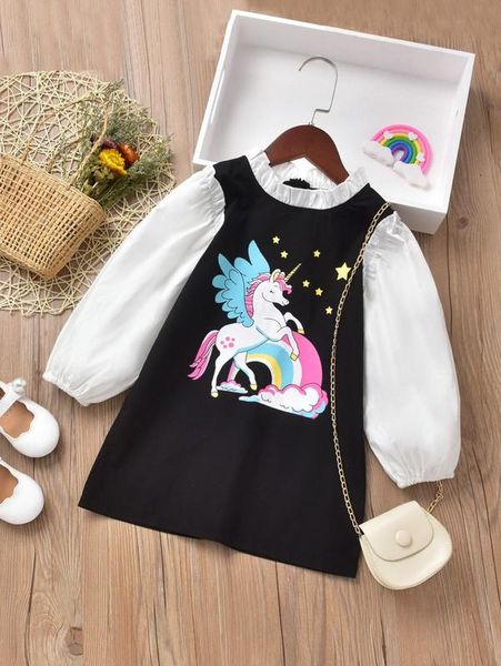toddler girls unicorn print lantern sleeve frilled tunic dress she, Red;yellow
toddler girls unicorn print lantern sleeve frilled tunic dress she, Red;yellow
