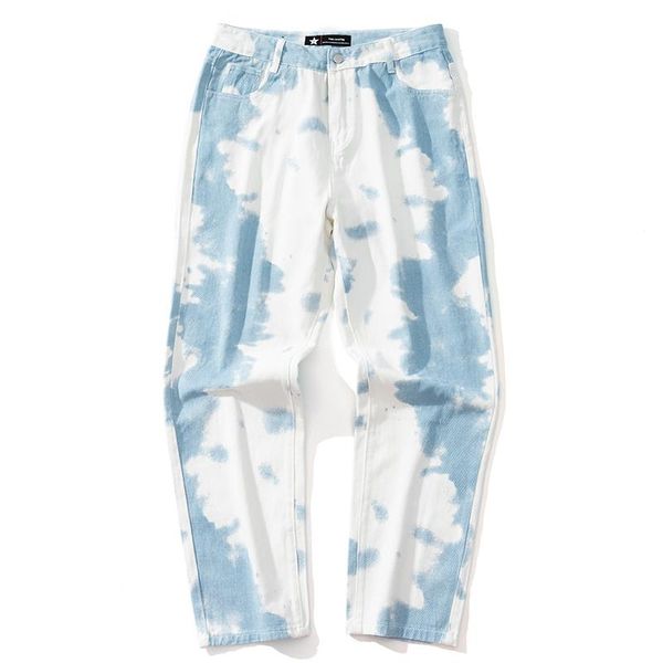 men's jeans men blue tie dye printing straight loose personality hip-hop street casual cowboy trousers male clothing
men's jeans men blue tie dye printing straight loose personality hip-hop street casual cowboy trousers male clothing