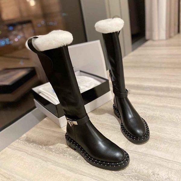 boots fashion women shoes leather knee-high winter plush thick sole botas classic metal buckle botines luxury female bottes, Black
boots fashion women shoes leather knee-high winter plush thick sole botas classic metal buckle botines luxury female bottes, Black