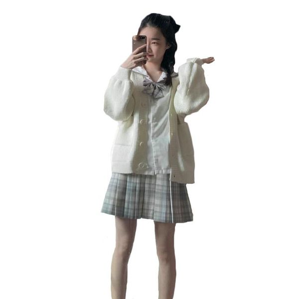 women's jackets jk uniform knit cardigan sweater women 2021 summer solid color v-neck loose lazy style student long sleeve jacket jd108, Black;brown
women's jackets jk uniform knit cardigan sweater women 2021 summer solid color v-neck loose lazy style student long sleeve jacket jd108, Black;brown