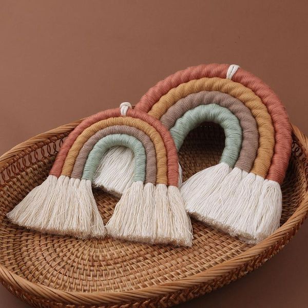 decorative objects & figurines rainbow wall hanging ornament handmade weaving macrame home decoration for nursery kids room s06 21 drop
decorative objects & figurines rainbow wall hanging ornament handmade weaving macrame home decoration for nursery kids room s06 21 drop