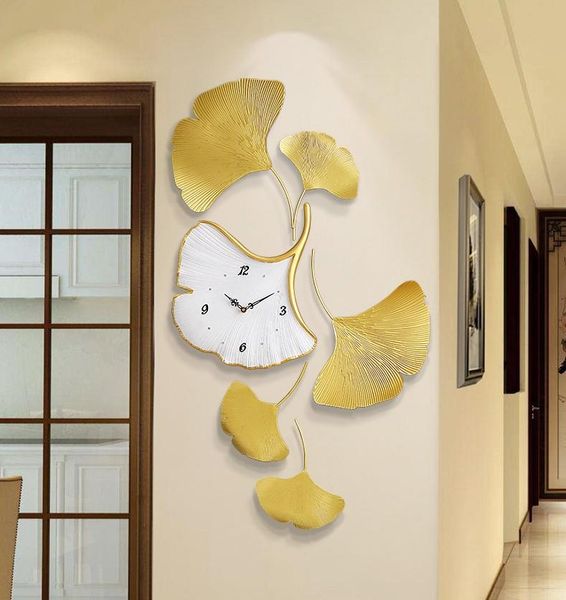 modern luxury metal ginkgo leaf resin wall clock ornaments home livingroom wall sticker crafts lobby l mural decoration
modern luxury metal ginkgo leaf resin wall clock ornaments home livingroom wall sticker crafts lobby l mural decoration