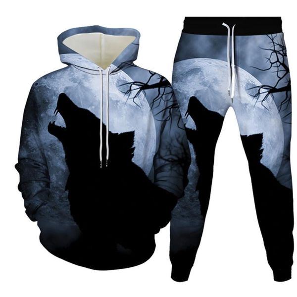 men's tracksuits men 2pcssets tracksuit women harajuku galaxy animal wolf moon 3d printed hoodie+trousers casual sporty outfits female, Gray
men's tracksuits men 2pcssets tracksuit women harajuku galaxy animal wolf moon 3d printed hoodie+trousers casual sporty outfits female, Gray