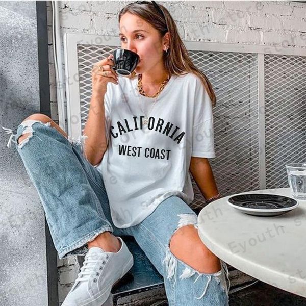 women's t-shirt fashion white streetwear carofonia west coat letter print loose t-shirts short sleeve y2k casual girls 2021 summer
women's t-shirt fashion white streetwear carofonia west coat letter print loose t-shirts short sleeve y2k casual girls 2021 summer